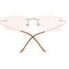 imageEyekepper Titanium Rimless Orange Tinted Lenses Computer Reading Glasses Readers Men WomenLens Width 51mmgold