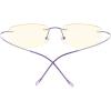 imageEyekepper Titanium Rimless Orange Tinted Lenses Computer Reading Glasses Readers Men WomenLens Width 51mmpurple