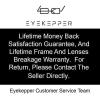 imageEyekepper Titanium Rimless Orange Tinted Lenses Computer Reading Glasses Readers Men WomenLens Width 54mmbb60 Lensgunmetal
