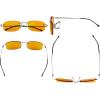 imageEyekepper Titanium Rimless Orange Tinted Lenses Computer Reading Glasses Readers Men WomenLens Width 54mmbb98 Lensgunmetal