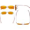 imageEyekepper Titanium Rimless Orange Tinted Lenses Computer Reading Glasses Readers Men WomenLens Width 54mmbb98 Lensred