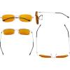 imageEyekepper Titanium Rimless Orange Tinted Lenses Computer Reading Glasses Readers Men WomenLens Width 54mmbb98 Lenssilver
