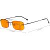 imageEyekepper Titanium Rimless Orange Tinted Lenses Computer Reading Glasses Readers Men WomenLens Width 54mmbb98 Lenssilver