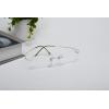 imageEyekepper Titanium Rimless Orange Tinted Lenses Computer Reading Glasses Readers Men WomenLens Width 55mmsilver