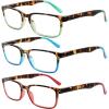 imageEyekepper 6pack Reading Glasses Blue Light Blocking Amber Tinted 100Normal Reading Glasses3 Pairs