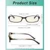 imageEyekepper 3 Pack Blue Light Blocking Reading Glasses Crystal Clear Computer Readers Orange Tinted 100Blue Light Blockingb403 Pairs