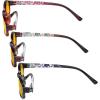 imageEyekepper 3 Pack Blue Light Blocking Reading Glasses Crystal Clear Computer Readers Orange Tinted 100Blue Light Blockingb903 Pairs
