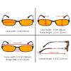 imageEyekepper 3 Pack Blue Light Blocking Reading Glasses Crystal Clear Computer Readers Orange Tinted 100Blue Light Blockingb983 Pairs