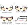 imageEyekepper 3 Pack Yellow Tinted Filter Lens Classic SemiRim Reading Glasses Blue Light Blocking Computer Eyeglasses 125A5 Pack Mix