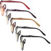 imageEyekepper 3 Pack Yellow Tinted Filter Lens Classic SemiRim Reading Glasses Blue Light Blocking Computer Eyeglasses 125A5 Pack Mix