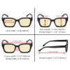 imageEyekepper 3 Pack Yellow Tinted Filter Lens Classic SemiRim Reading Glasses Blue Light Blocking Computer Eyeglasses 125C4 Pack Mix