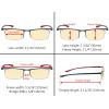 imageEyekepper 3 Pack Yellow Tinted Filter Lens Classic SemiRim Reading Glasses Blue Light Blocking Computer Eyeglasses 125D3 Pack Mix