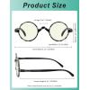 imageEyekepper Computer Reading Glasses Blue Light Filter Glasses Small Round Blocking Readers Reading with Spring Hinges  Tortoise 250BlackWhiteTortoisebb40 Lens