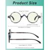 imageEyekepper Computer Reading Glasses Blue Light Filter Glasses Small Round Blocking Readers Reading with Spring Hinges  Tortoise 250BlueTortoisebb40 Lens