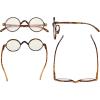 imageEyekepper Computer Reading Glasses Blue Light Filter Glasses Small Round Blocking Readers Reading with Spring Hinges  Tortoise 250BrownTortoisebb40 Lens