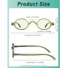 imageEyekepper Computer Reading Glasses Blue Light Filter Glasses Small Round Blocking Readers Reading with Spring Hinges  Tortoise 250Greenbb40 Lens