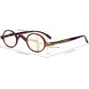 imageEyekepper Computer Reading Glasses Blue Light Filter Glasses Small Round Blocking Readers Reading with Spring Hinges  Tortoise 250Greenbb40 Lens
