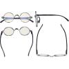 imageEyekepper Computer Reading Glasses Blue Light Filter Glasses Small Round Blocking Readers Reading with Spring Hinges  Tortoise 250GreyTortoisebb40 Lens