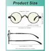 imageEyekepper Computer Reading Glasses Blue Light Filter Glasses Small Round Blocking Readers Reading with Spring Hinges  Tortoise 250GreyTortoisebb40 Lens