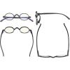 imageEyekepper Computer Reading Glasses Blue Light Filter Glasses Small Round Blocking Readers Reading with Spring Hinges  Tortoise 250Greybb40 Lens
