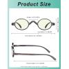 imageEyekepper Computer Reading Glasses Blue Light Filter Glasses Small Round Blocking Readers Reading with Spring Hinges  Tortoise 250Greybb40 Lens