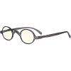 imageEyekepper Computer Reading Glasses Blue Light Filter Glasses Small Round Blocking Readers Reading with Spring Hinges  Tortoise 250Greybb40 Lens