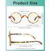 imageEyekepper Computer Reading Glasses Blue Light Filter Glasses Small Round Blocking Readers Reading with Spring Hinges  Tortoise 250TransparentTortoisebb40 Lens
