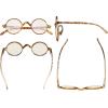 imageEyekepper Computer Reading Glasses Blue Light Filter Glasses Small Round Blocking Readers Reading with Spring Hinges  Tortoise 250TransparentTortoisebb40 Lens