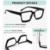 imageEyekepper Bifocal Reading Glasses Women  Stylish Bifocal Readers Clear Lens Oversize FrameBlack