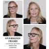imageEyekepper Bifocal Reading Glasses Women  Stylish Bifocal Readers Clear Lens Oversize FrameGrey Tortoise