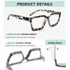 imageEyekepper Bifocal Reading Glasses Women  Stylish Bifocal Readers Clear Lens Oversize FrameGrey Tortoise