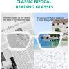 imageEyekepper Bifocal Reading Glasses Women  Stylish Bifocal Readers Clear Lens Oversize FrameTransparent