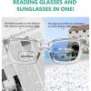 imageEyekepper Bifocal Reading Glasses Women Stylish Bifocal Readers Clear Lens Oversize  Red 100TransparentClear Lens