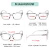 imageEyekepper Bifocal Reading Glasses Women Stylish Bifocal Readers Clear Lens Oversize  Red 100TransparentClear Lens