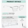 imageEyekepper Bifocal Reading Glasses Women Stylish Bifocal Readers Clear Lens Oversize  Red 100TransparentClear Lens