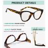 imageEyekepper Bifocal Sunglasses for Women Reading under the Sun Stylish Bifocal Readers Tinted Lens Oversize Cateye StyleTortoiseClear Lens