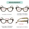 imageEyekepper Bifocal Sunglasses for Women Reading under the Sun Stylish Bifocal Readers Tinted Lens Oversize Cateye StyleTortoiseClear Lens