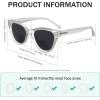 imageEyekepper Bifocal Sunglasses for Women Reading under the Sun Stylish Bifocal Readers Tinted Lens Oversize Cateye StyleTransparentGrey Lens