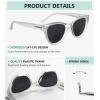 imageEyekepper Bifocal Sunglasses for Women Reading under the Sun Stylish Bifocal Readers Tinted Lens Oversize Cateye StyleTransparentGrey Lens