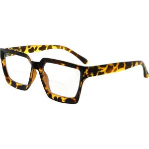 imageEyekepper Bifocal Reading Glasses Women  Stylish Bifocal Readers Clear Lens Oversize FrameTortoise