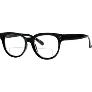 imageEyekepper Bifocal Reading Glasses Women Stylish Bifocal ReadersBlackClear Lens