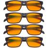 imageEyekepper 4 Pack Reading Glasses  Pattern Design Readers for Women Men Reading 350Blue Light Blockingb904 Pairs