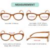 imageEyekepper Cat Eye Reading Glasses for Women Oversize Ladies Readers  BlackBrown