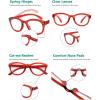 imageEyekepper Cat Eye Reading Glasses for Women Oversize Ladies Readers  BlackRed