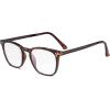 imageEyekepper Readers Retro Square Plastic Frame Metal Arms Reading Glasses AmberBlack Arm 05Tortoise