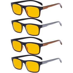 imageEyekepper 4 Pack Reading Glasses  Pattern Design Readers for Women Men Reading 350Blue Light Blockingb904 Pairs