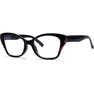 imageEyekepper Cat Eye Reading Glasses for Women Oversize Ladies Readers  BlackBlackr2126