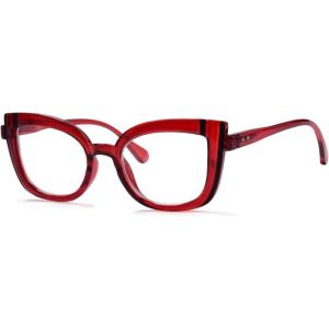 imageEyekepper Cat Eye Reading Glasses for Women Oversize Ladies Readers  BlackRedr2117