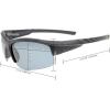 imageEyekepper TR90 Unbreakable Sports Bifocal Half Rimless Sunglasses Baseball Running Fishing Driving Golf Softball HikingClearGrey Lens
