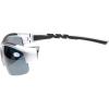 imageEyekepper TR90 Unbreakable Sports Bifocal Half Rimless Sunglasses Baseball Running Fishing Driving Golf Softball HikingSilverGrey Lens